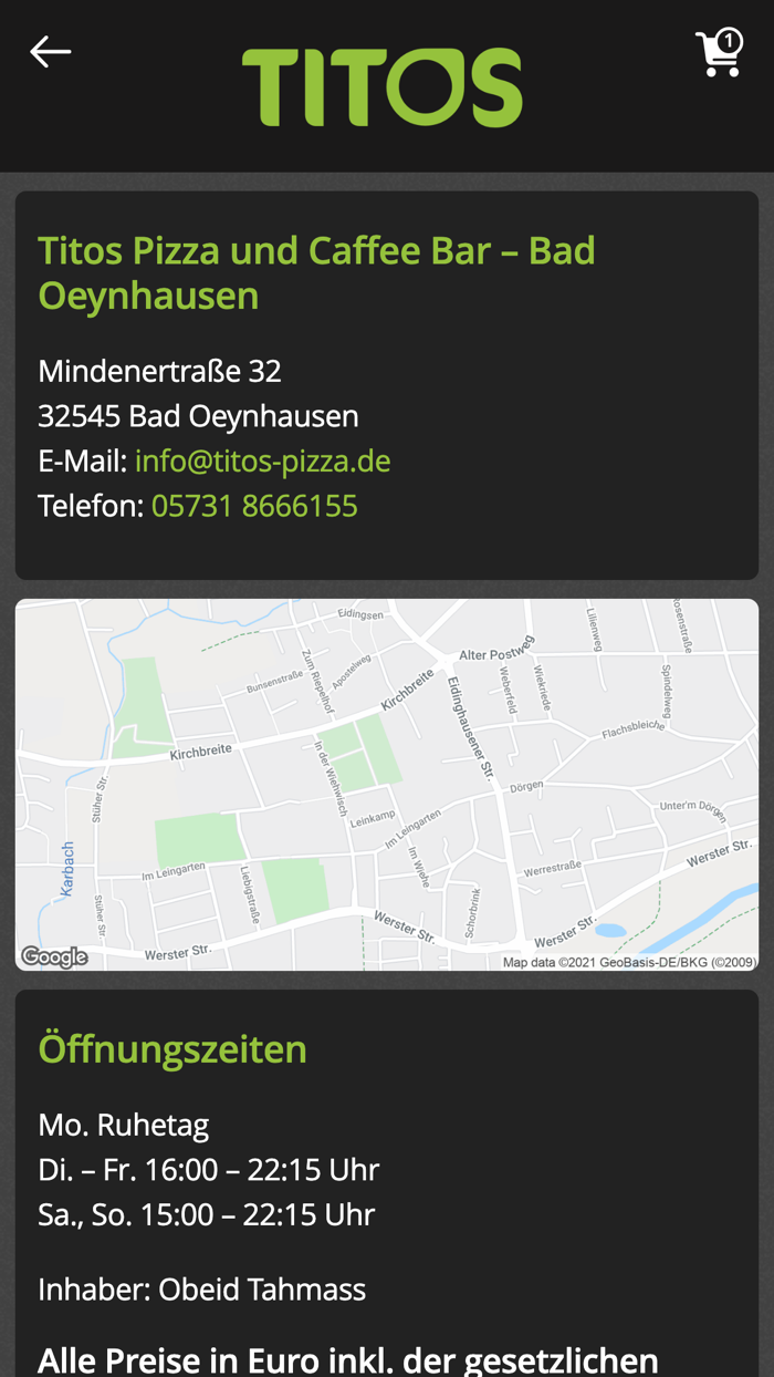 Titos Pizza Bad Oeynhausen