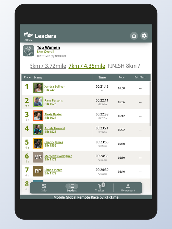 RTRT.me iPad app afbeelding 6