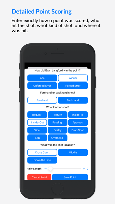 MatchTrack Tennis Score Keeper Screenshot