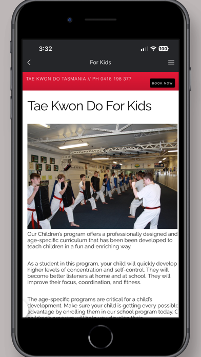Tae Kwon Do Tasmania Screenshot