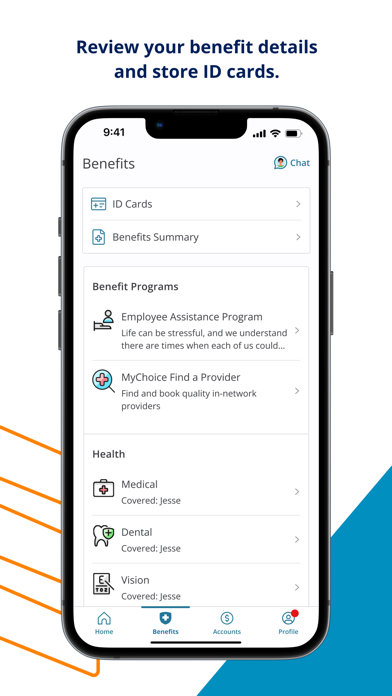 MyChoice Benefits Screenshot