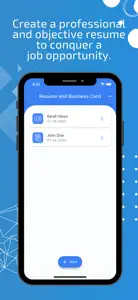 Resume and Business Card screenshot #1 for iPhone