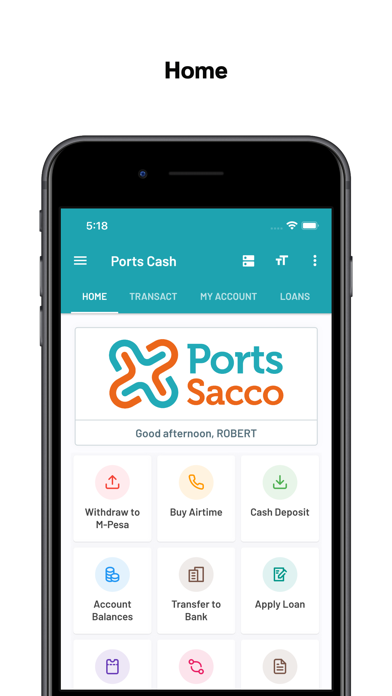 Ports Sacco Cash Screenshot