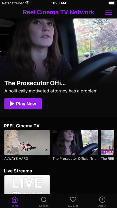 REEL Cinema TV Network Screenshot