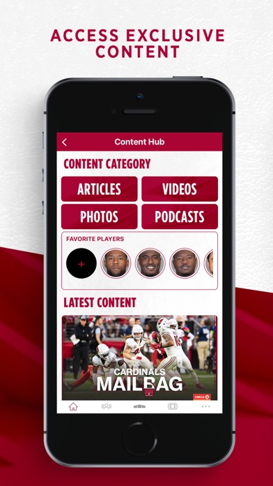 Arizona Cardinals Mobile Screenshot