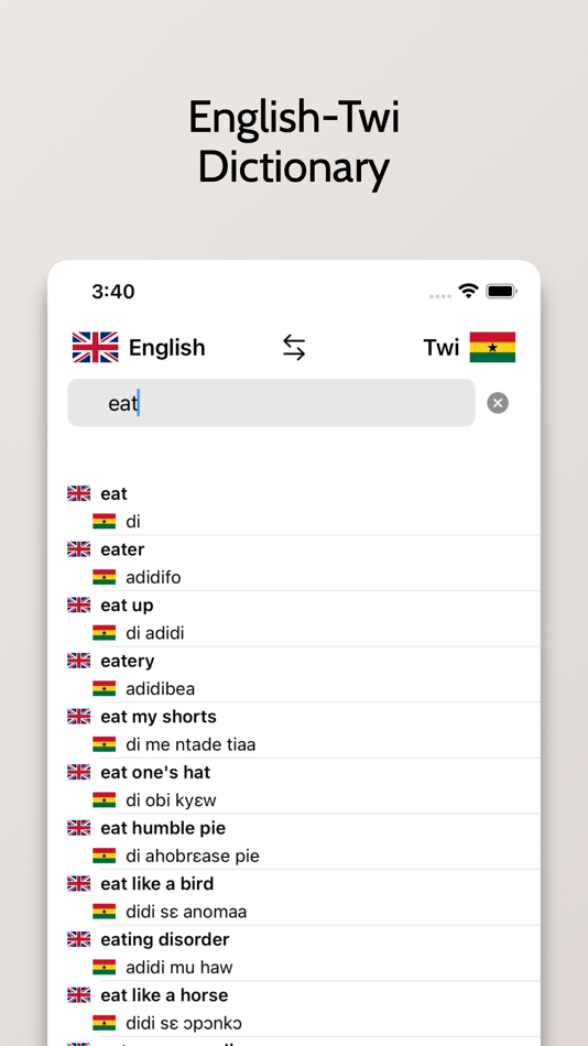 #1. Twi-English Dictionary (iOS) Podle: FB PUBLISHING LLC