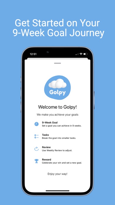 Golpy: Goals Achieving System Screenshot