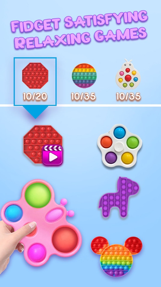 #2. Fidget Toys Pop It Games 3D (iOS) 由: Fazal Rehman