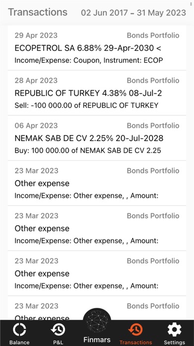 Finmars Screenshot