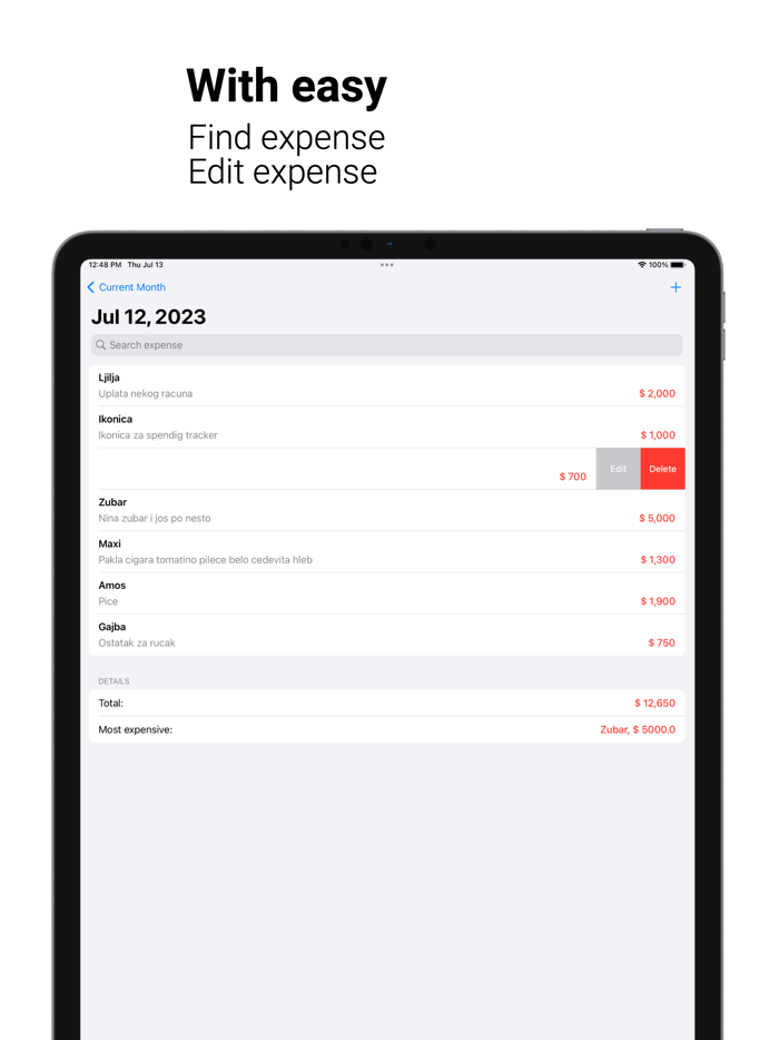 Simplest money tracker