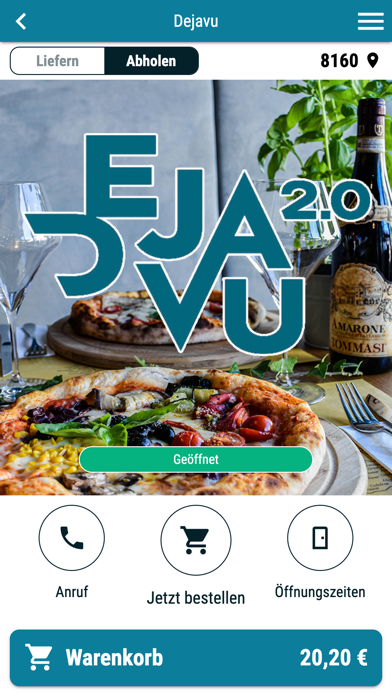 Dejavu Lieferservice Screenshot