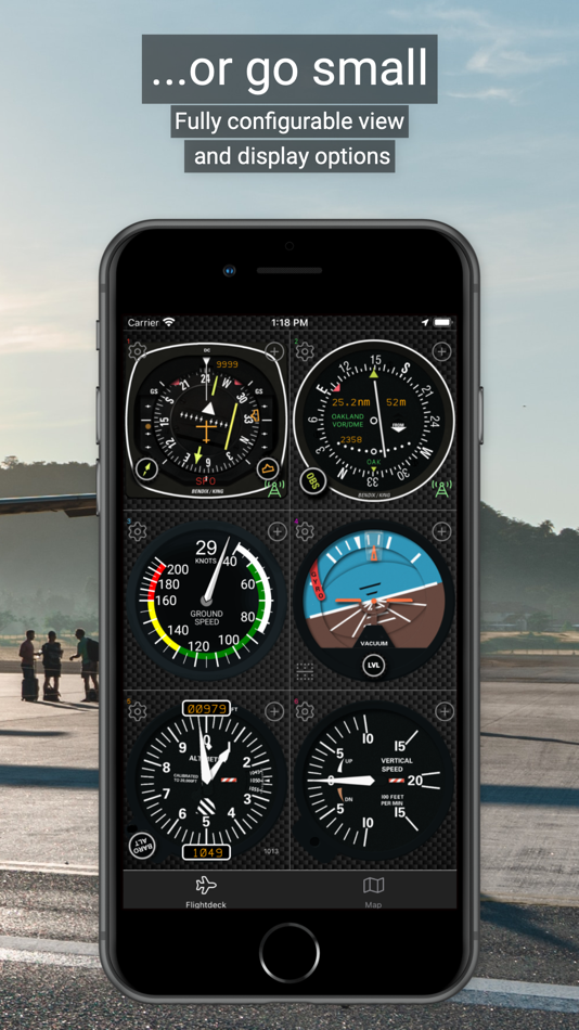 #6. fDeck: flight instruments (iOS) Podle: Darren Yeates