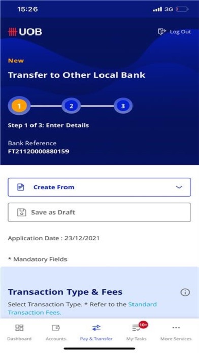 UOB Infinity Branches Screenshot