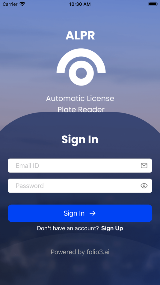 #1. ALPR by SmartVision (iOS) โดย: Folio3 Software Inc.