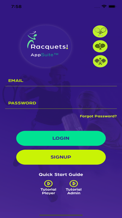 RacquetsAppSuite Screenshot