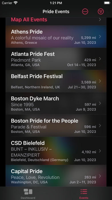 LGBTQ Pride Finder Screenshot