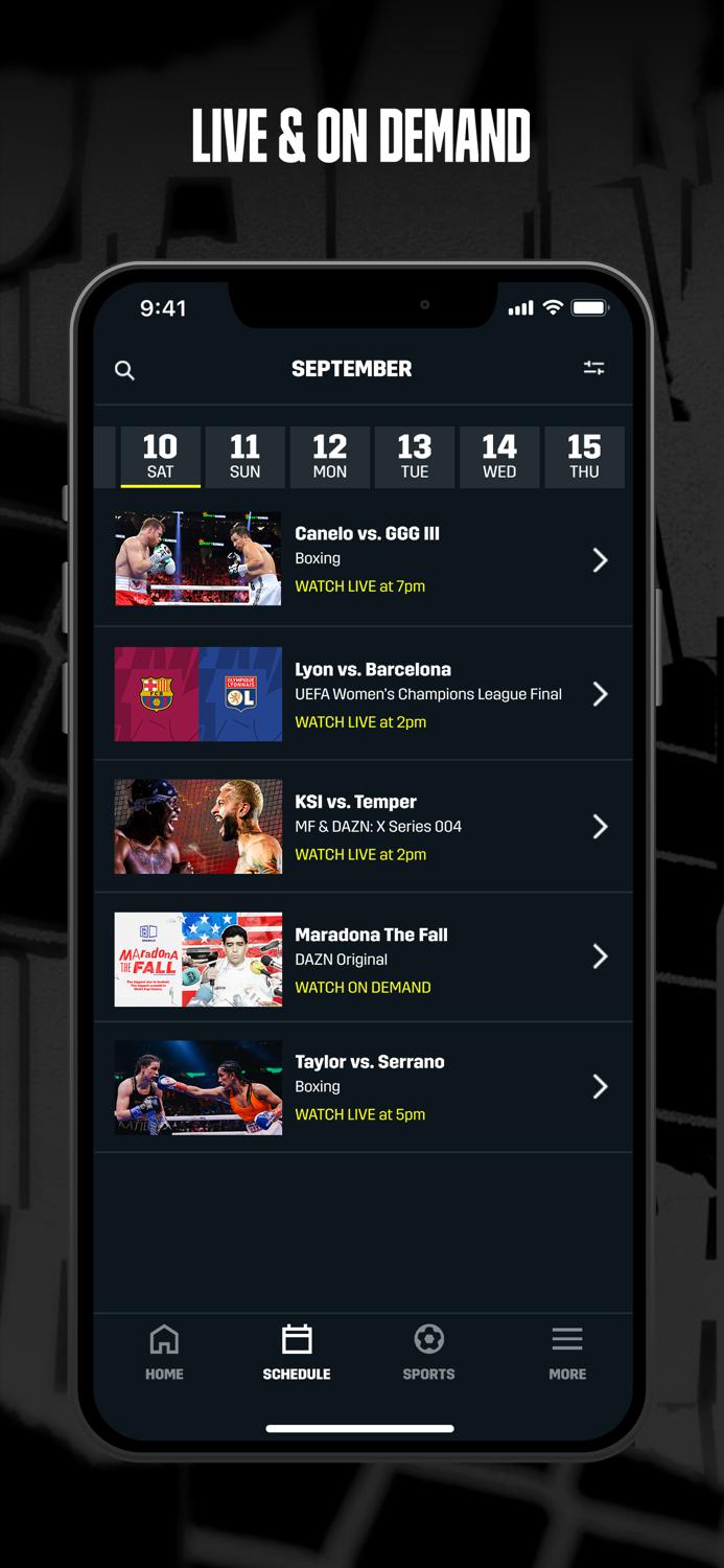 DAZN Stream Live Sports