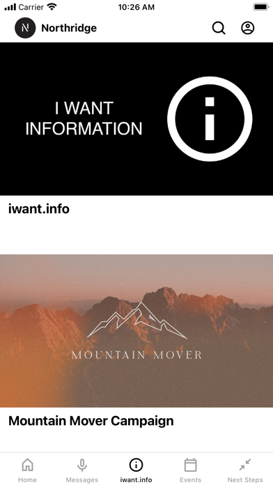 Northridge Church App Screenshot