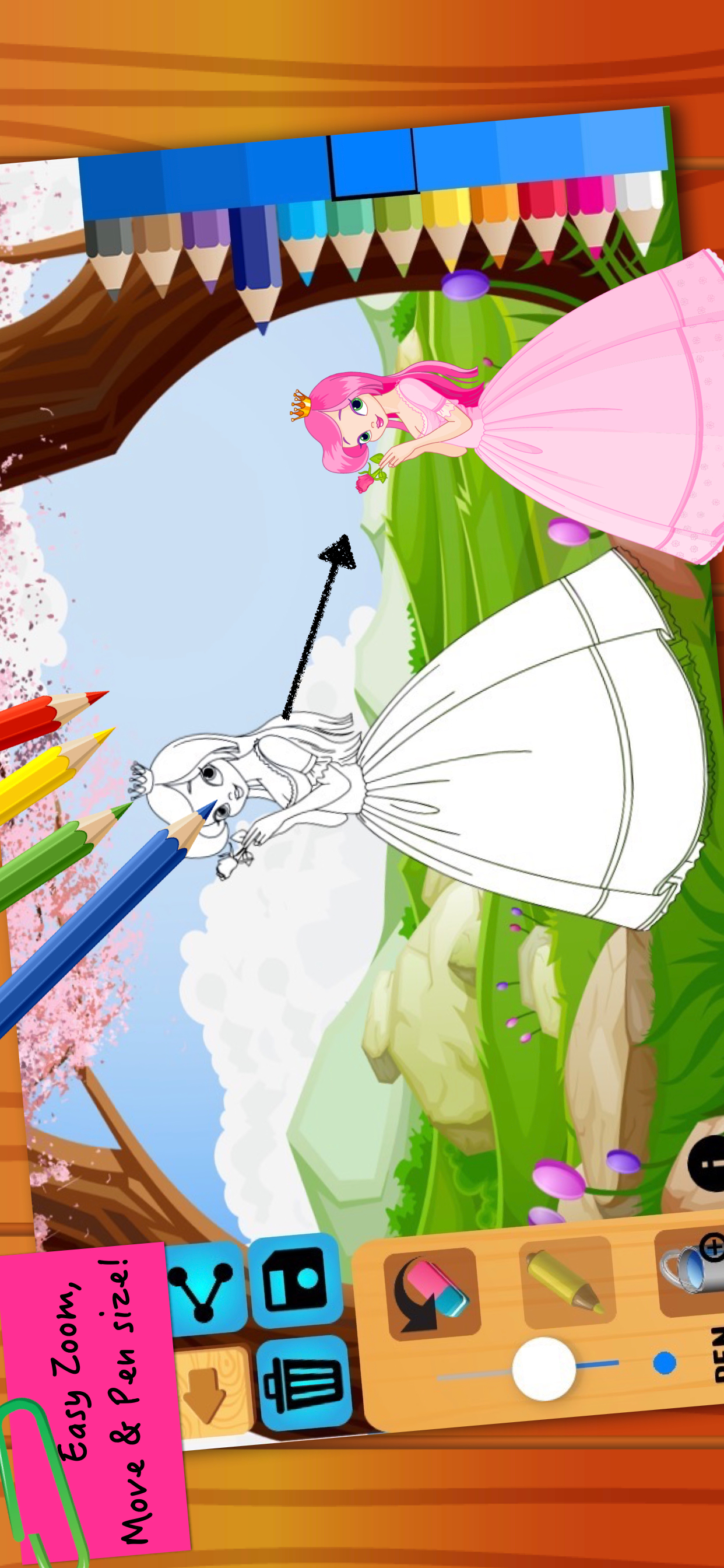 Princess Fairy Tales Coloring