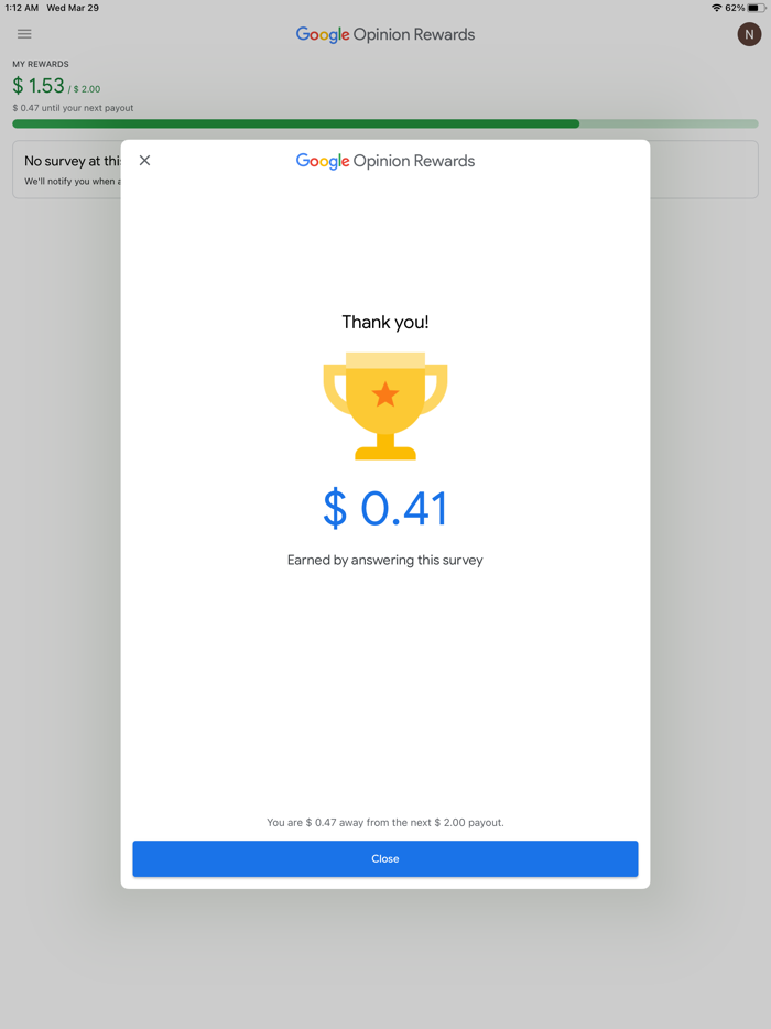 Google Opinion Rewards