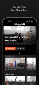 BodyselfieTV Online Workouts screenshot #1 for iPhone
