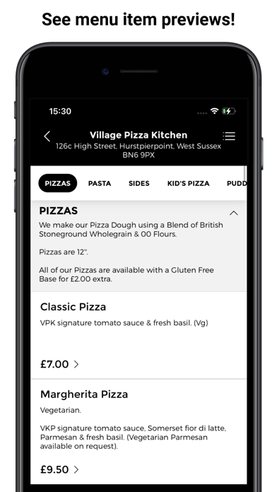 Village Pizza Kitchen App Screenshot