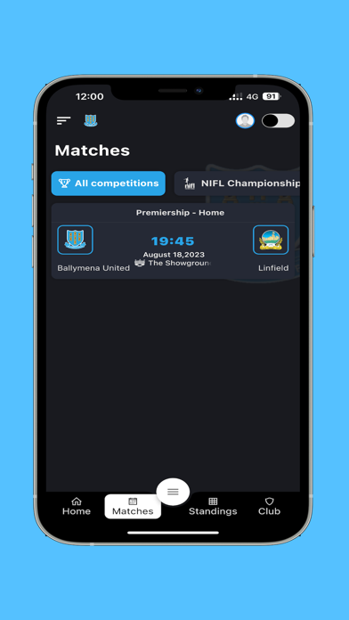 Ballymena United FC Screenshot