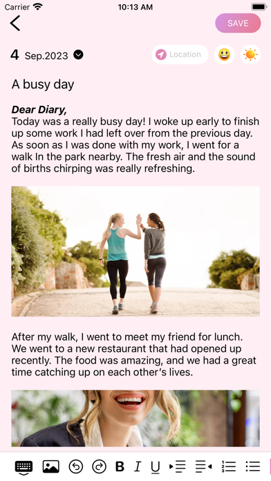 Sweet Diary - Daily Journal Screenshot