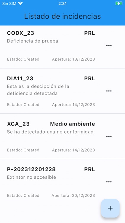 iAuditoria Incidence