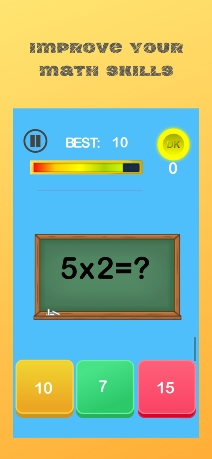 Guess number Quick math games