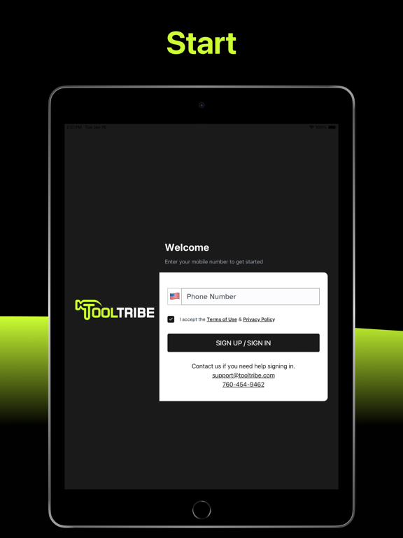 TOOLTRIBE PRO iPad screenshot 1 - Productivity app