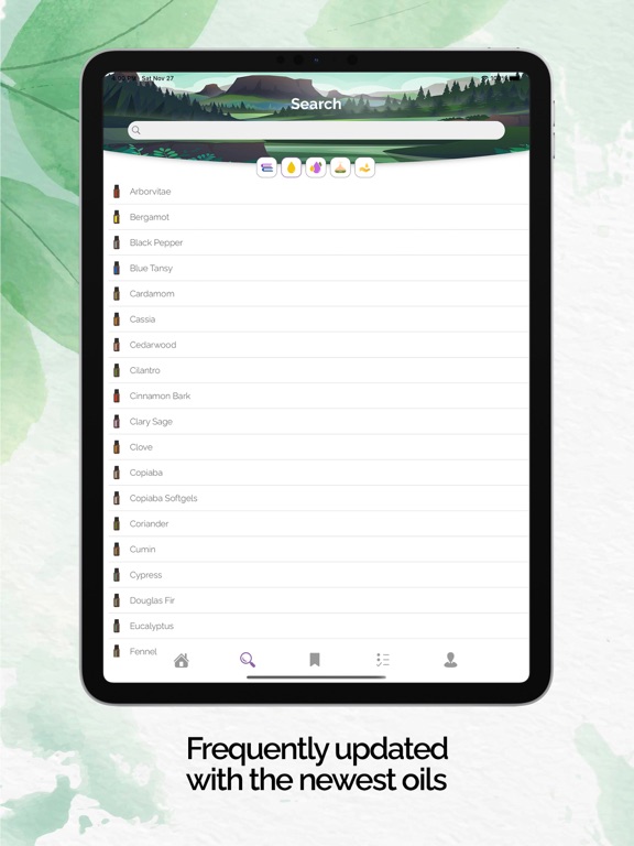 doTERRA Essential Oil Guides iPad screenshot 8 - Reference app