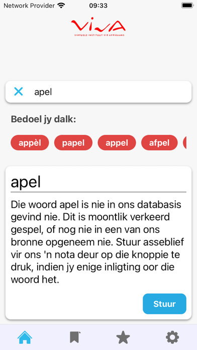 VivA-woordeboekapp Screenshot