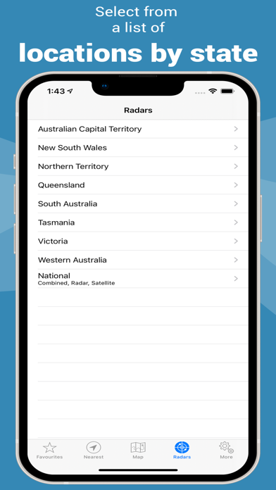 Rain Radar Australia Screenshot