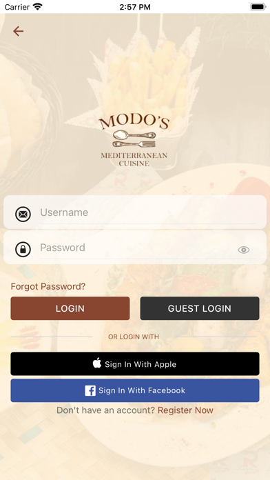 Screenshot 3 of Modo's Cuisine App