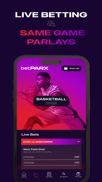 betPARX OH Sportsbook Screenshot