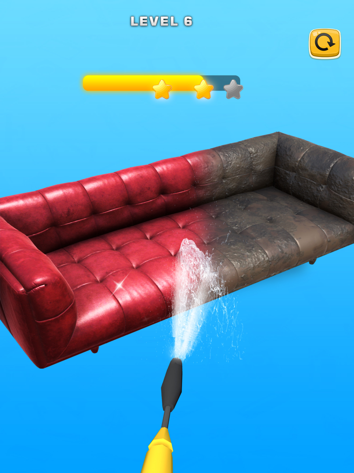 Power washer cleaner simulator