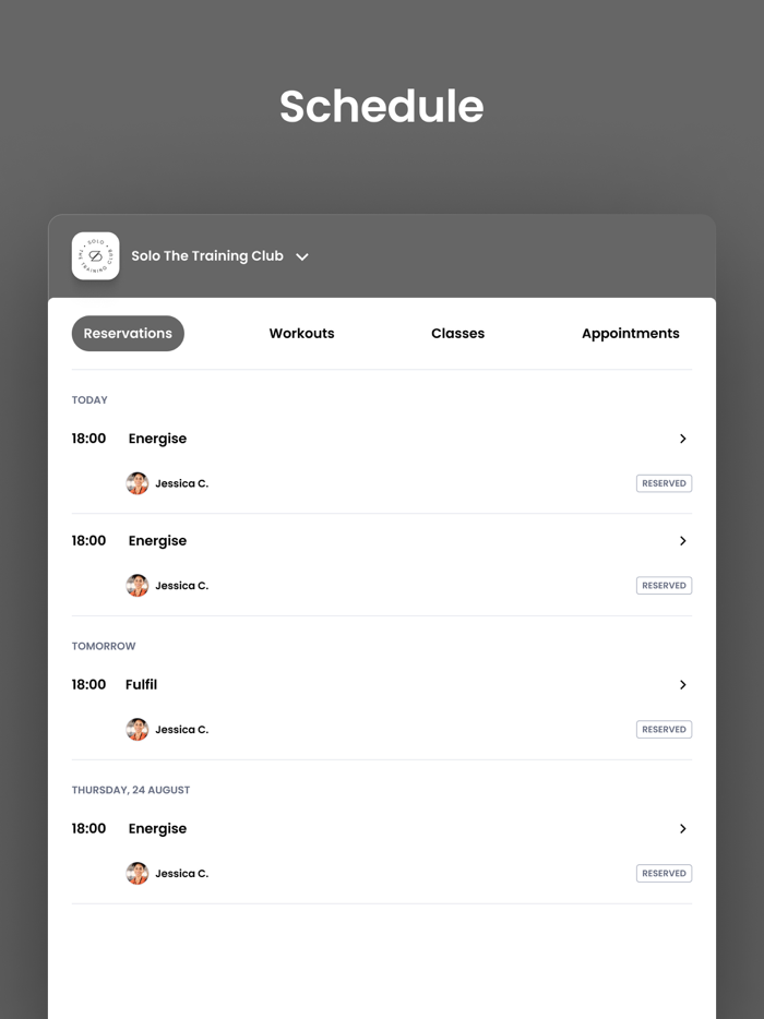 Solo The Training Club