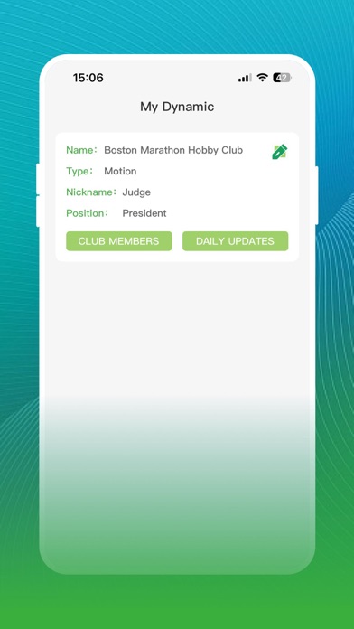 Clubmember Screenshot