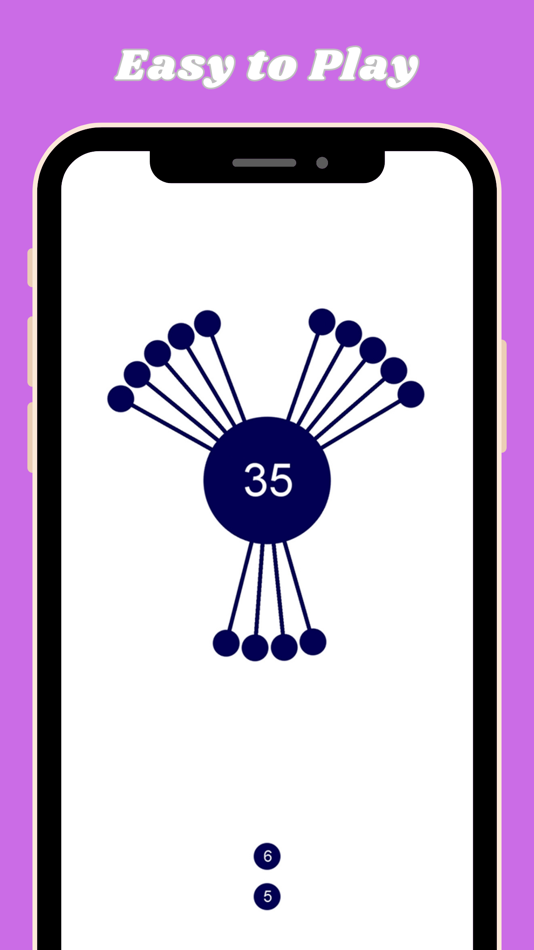 #2. aa crazy: stack & merged dots (iOS) Podle: Tinh Nguyen