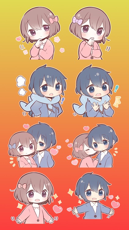 Couple in love Stickers part 1