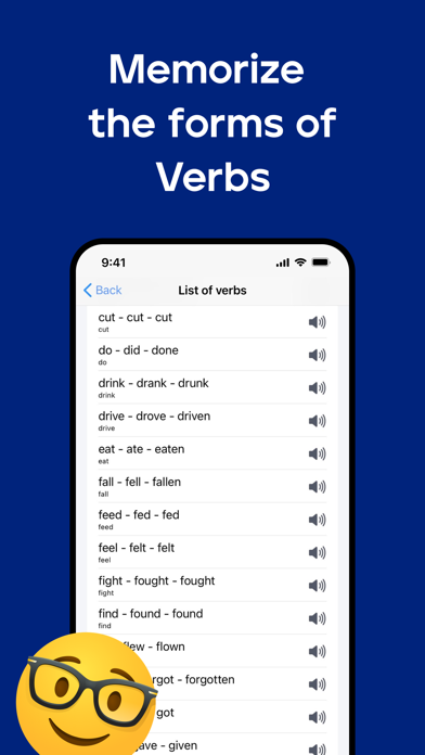 Irregular iVerbs of English Screenshot