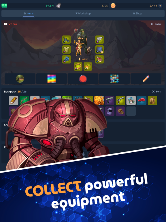 Lost Vault: AFK Retro RPG iPad screenshot 2 - Games app