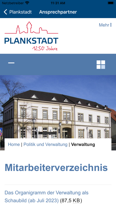 Plankstadt App Screenshot