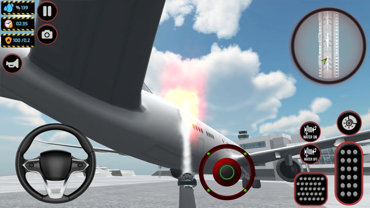 Airport Fire Truck Simulation screenshot-3