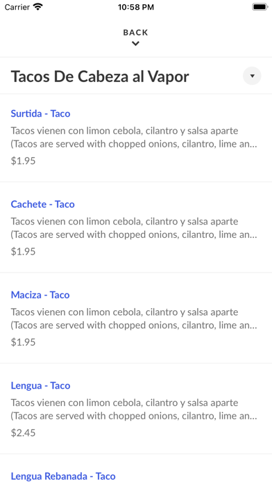 La Salsa Verde Taqueria Screenshot