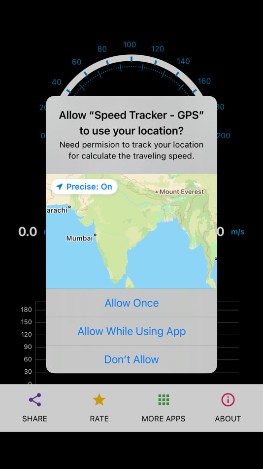 #2. Speed Tracker - GPS (iOS) By: Sathish Shanmugam