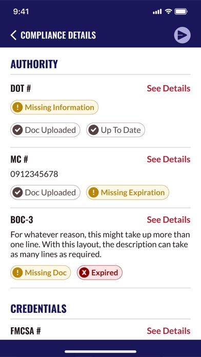 TruckerDocs Screenshot