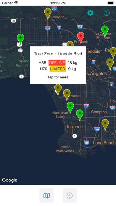 Hydrogen Stations USA Screenshot