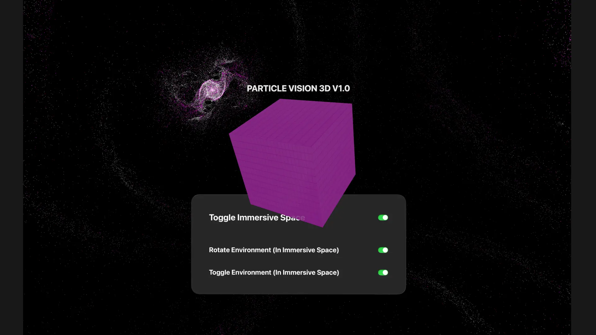 ParticleVision 3D screenshot